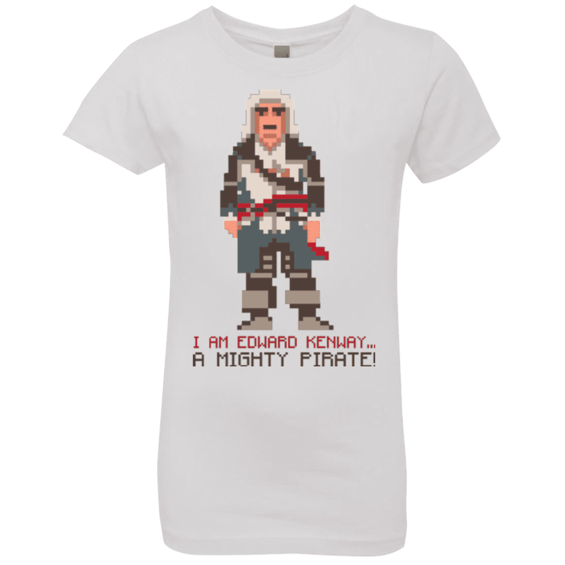 T-Shirts White / YXS A Mighty Pirate Girls Premium T-Shirt