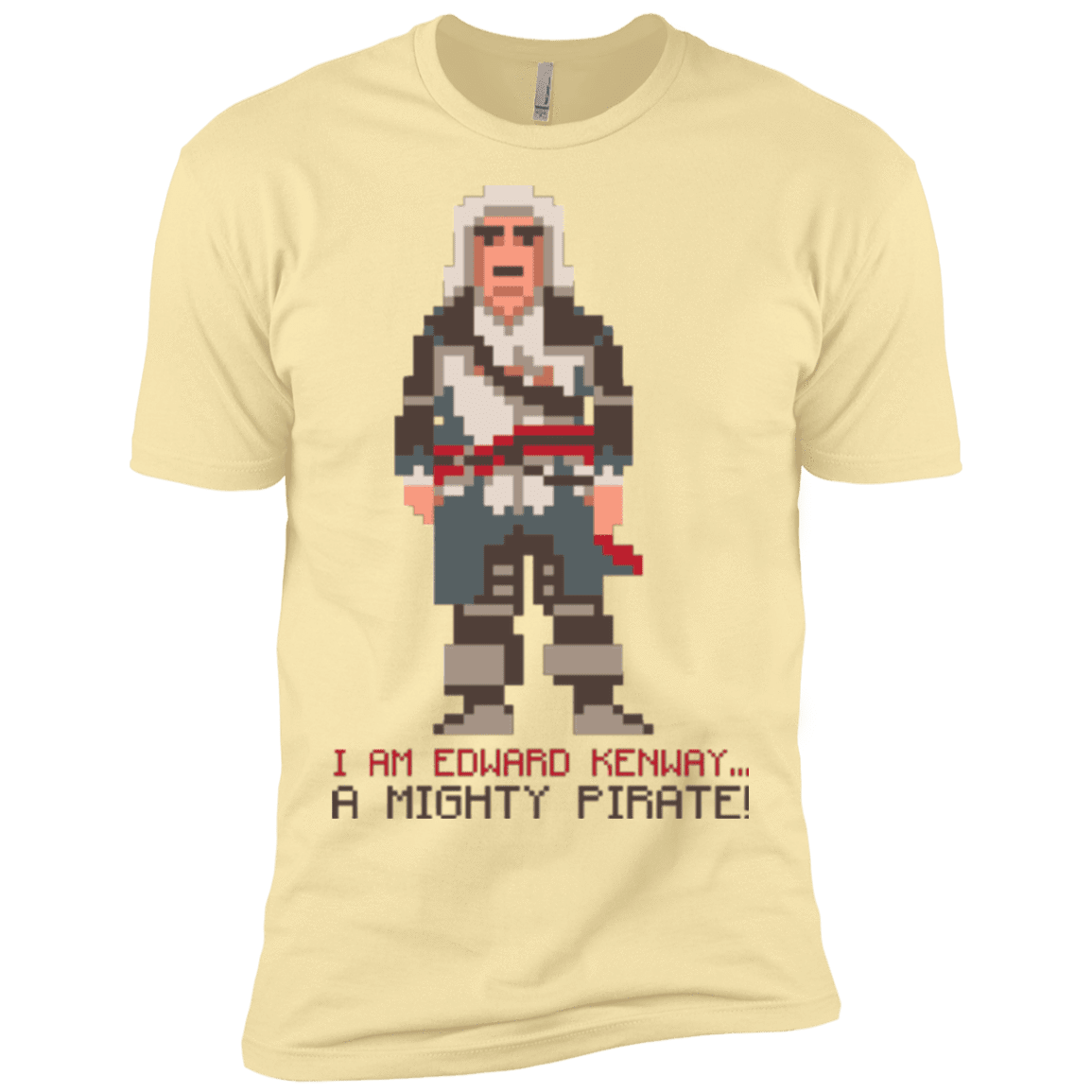 T-Shirts Banana Cream / X-Small A Mighty Pirate Men's Premium T-Shirt