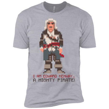 T-Shirts Heather Grey / X-Small A Mighty Pirate Men's Premium T-Shirt