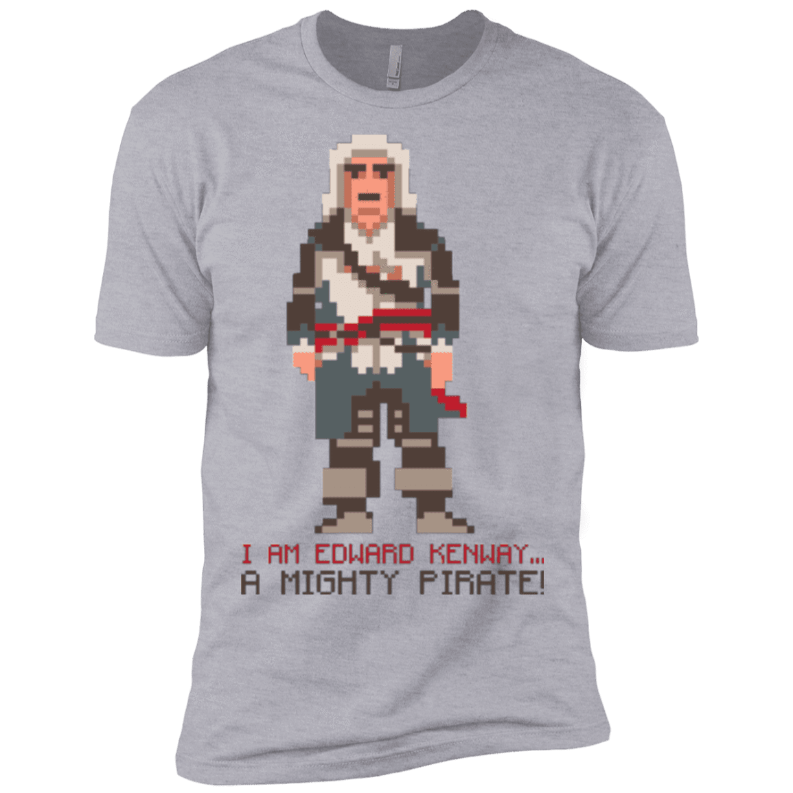 T-Shirts Heather Grey / X-Small A Mighty Pirate Men's Premium T-Shirt