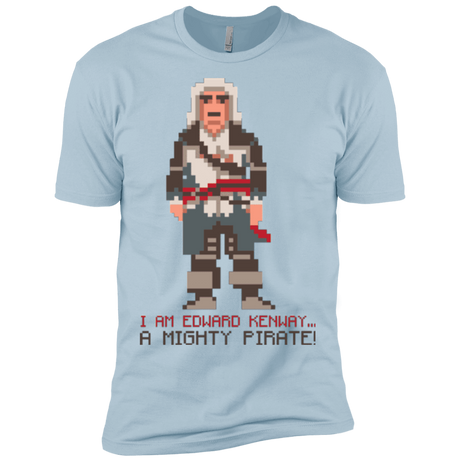 T-Shirts Light Blue / X-Small A Mighty Pirate Men's Premium T-Shirt