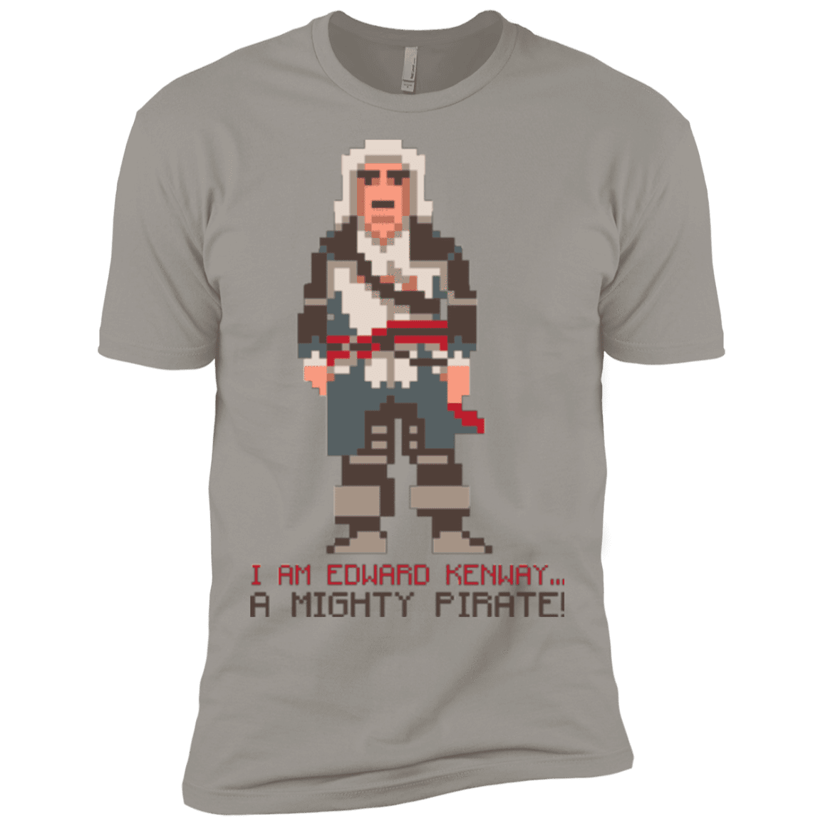 T-Shirts Light Grey / X-Small A Mighty Pirate Men's Premium T-Shirt
