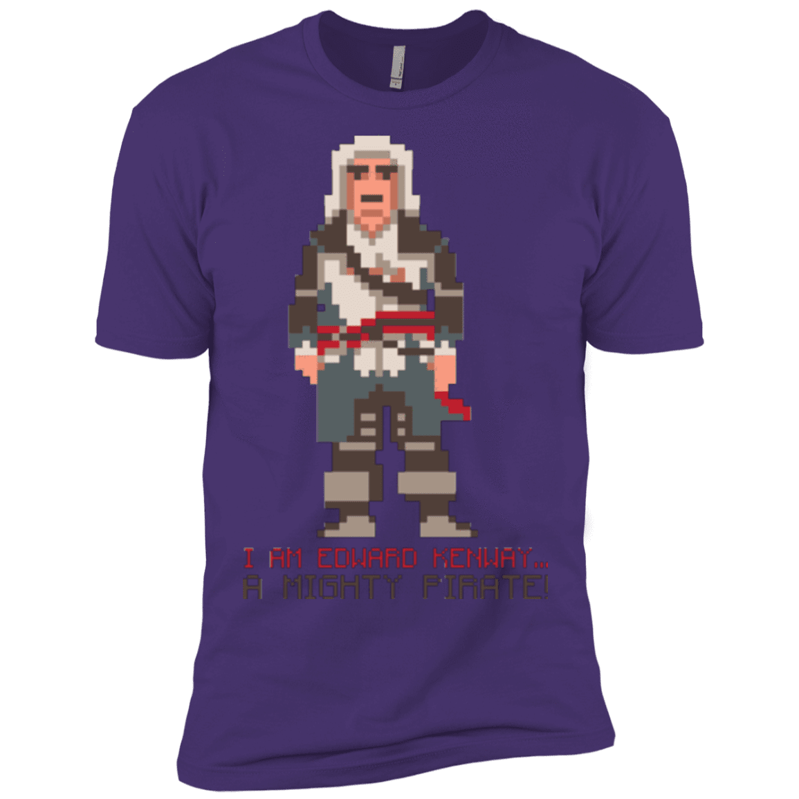 T-Shirts Purple / X-Small A Mighty Pirate Men's Premium T-Shirt