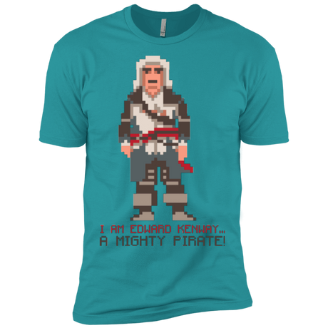 T-Shirts Tahiti Blue / X-Small A Mighty Pirate Men's Premium T-Shirt