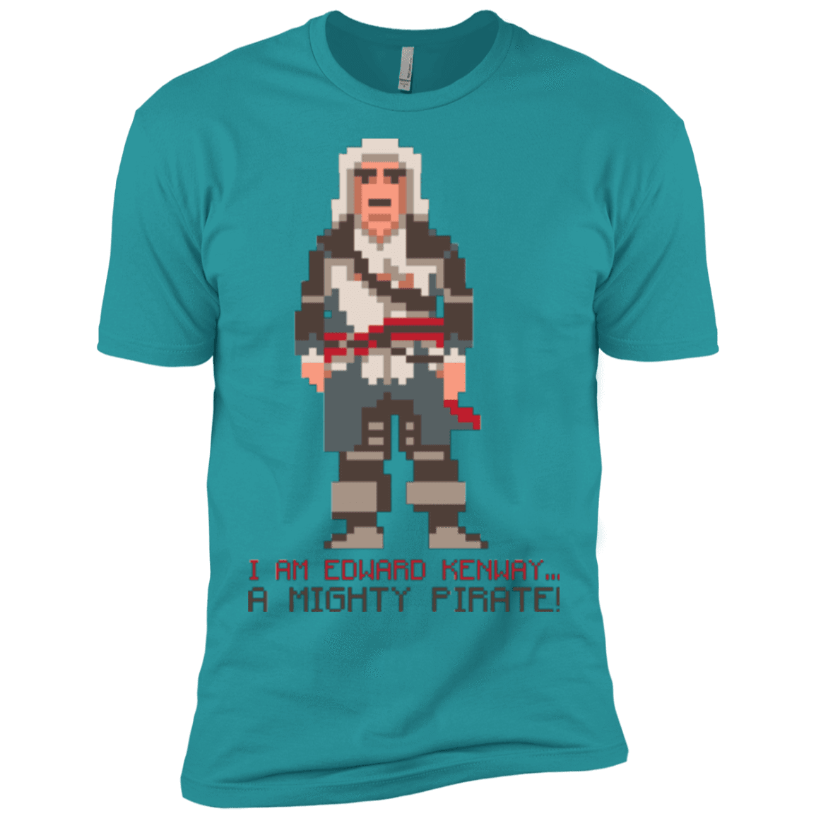 T-Shirts Tahiti Blue / X-Small A Mighty Pirate Men's Premium T-Shirt