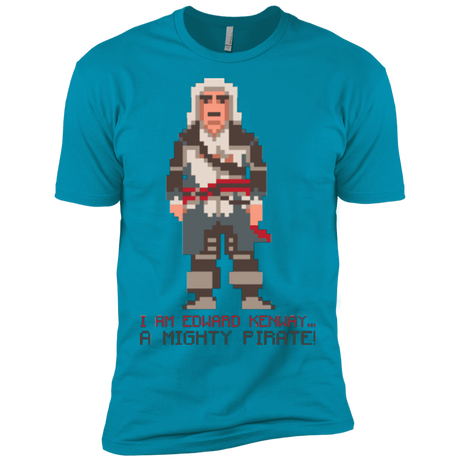 T-Shirts Turquoise / X-Small A Mighty Pirate Men's Premium T-Shirt