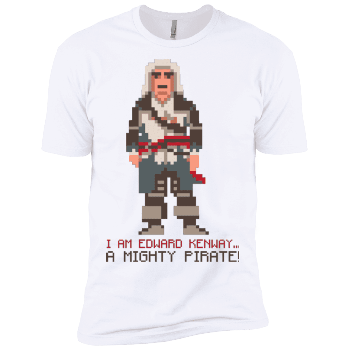 T-Shirts White / X-Small A Mighty Pirate Men's Premium T-Shirt