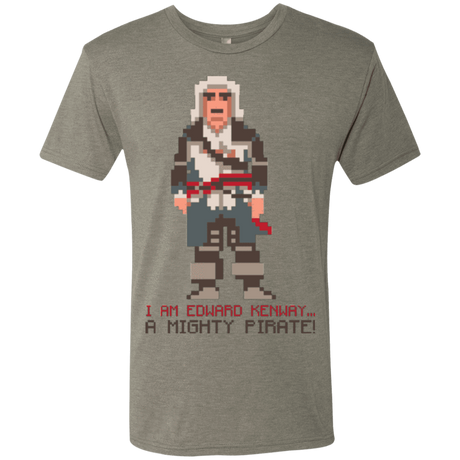 T-Shirts Venetian Grey / Small A Mighty Pirate Men's Triblend T-Shirt