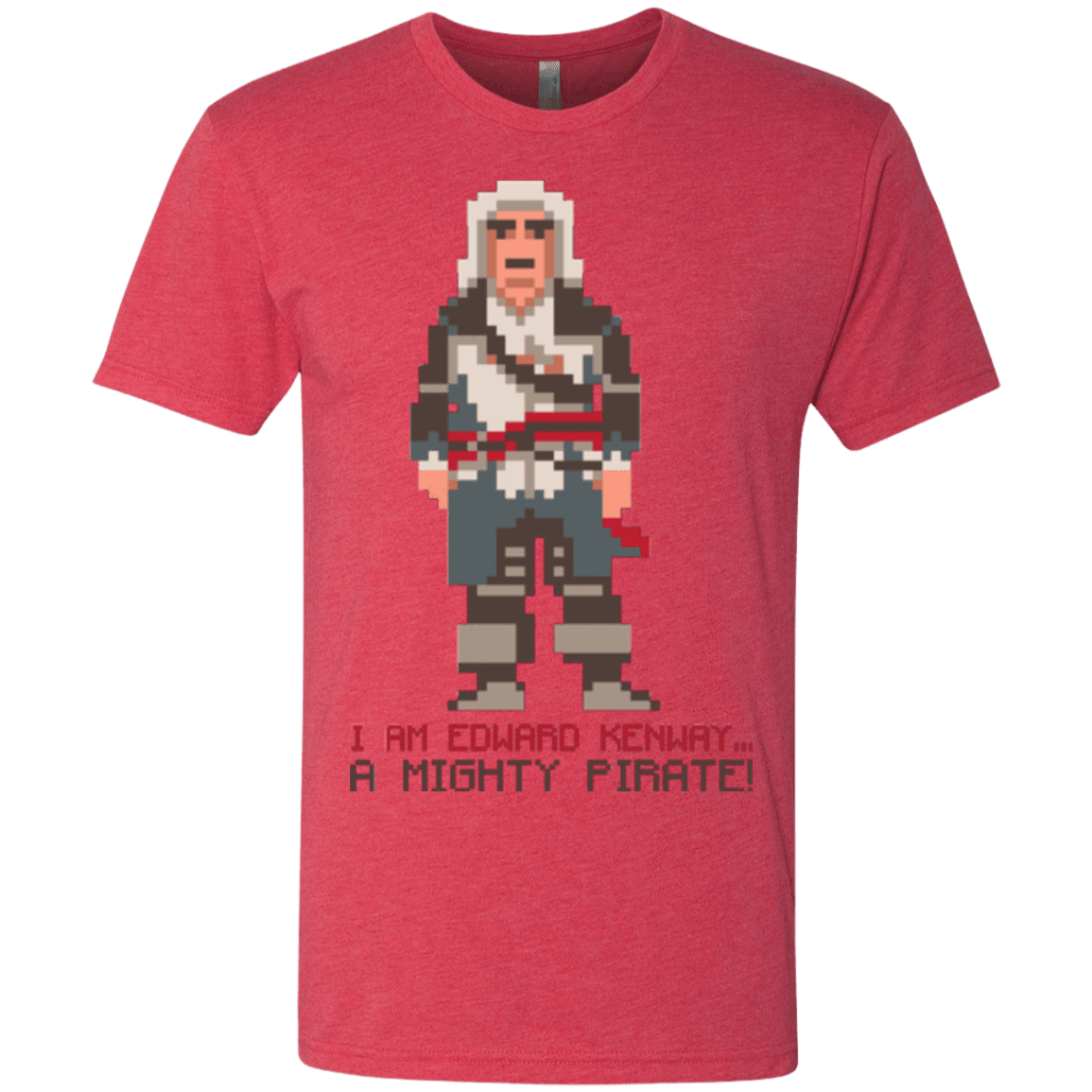 T-Shirts Vintage Red / Small A Mighty Pirate Men's Triblend T-Shirt