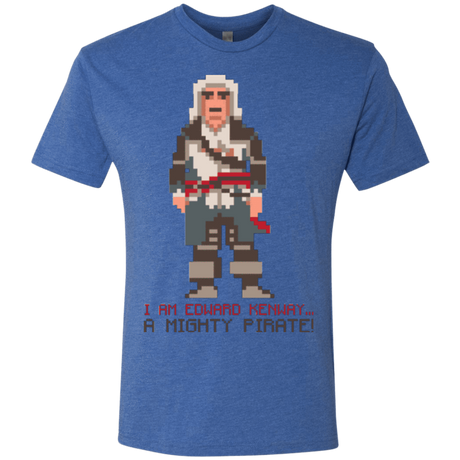 T-Shirts Vintage Royal / Small A Mighty Pirate Men's Triblend T-Shirt