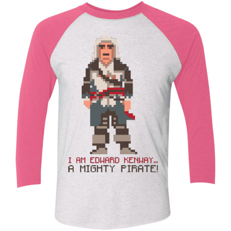 A Mighty Pirate Triblend 3/4 Sleeve