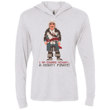 T-Shirts Heather White / X-Small A Mighty Pirate Triblend Long Sleeve Hoodie Tee