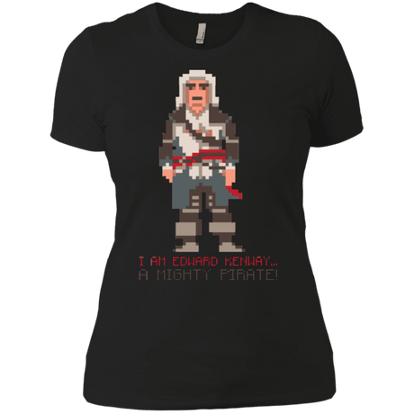 T-Shirts Black / X-Small A Mighty Pirate Women's Premium T-Shirt