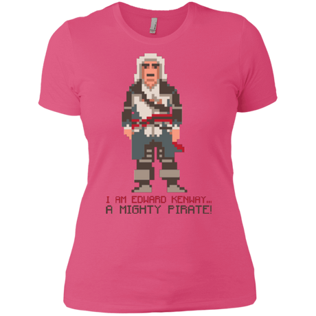 T-Shirts Hot Pink / X-Small A Mighty Pirate Women's Premium T-Shirt