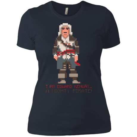 T-Shirts Indigo / X-Small A Mighty Pirate Women's Premium T-Shirt