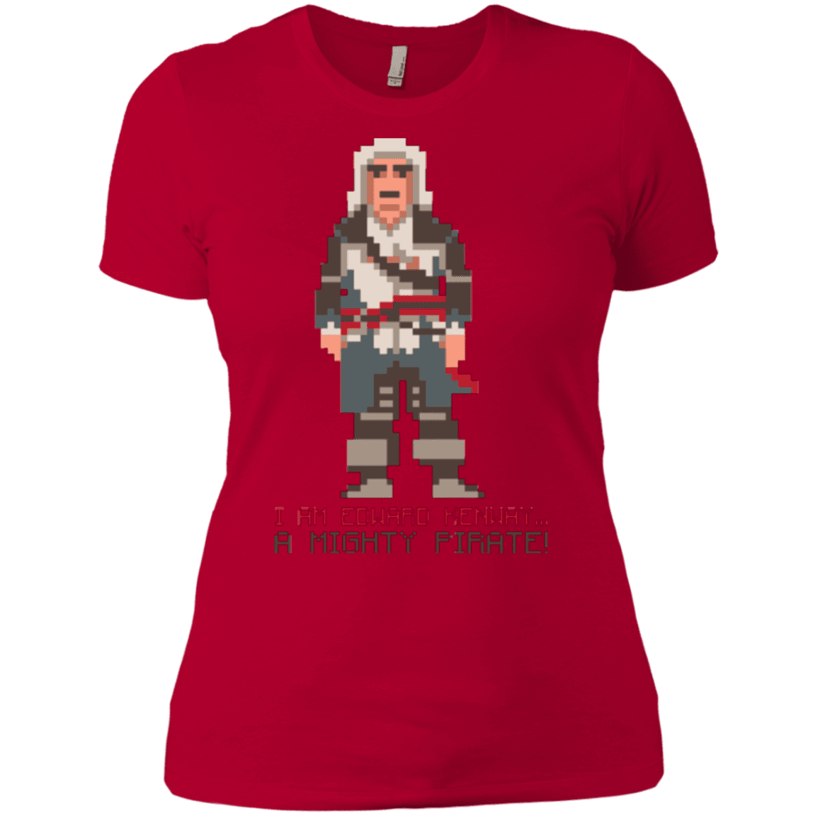 T-Shirts Red / X-Small A Mighty Pirate Women's Premium T-Shirt