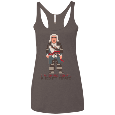 T-Shirts Macchiato / X-Small A Mighty Pirate Women's Triblend Racerback Tank
