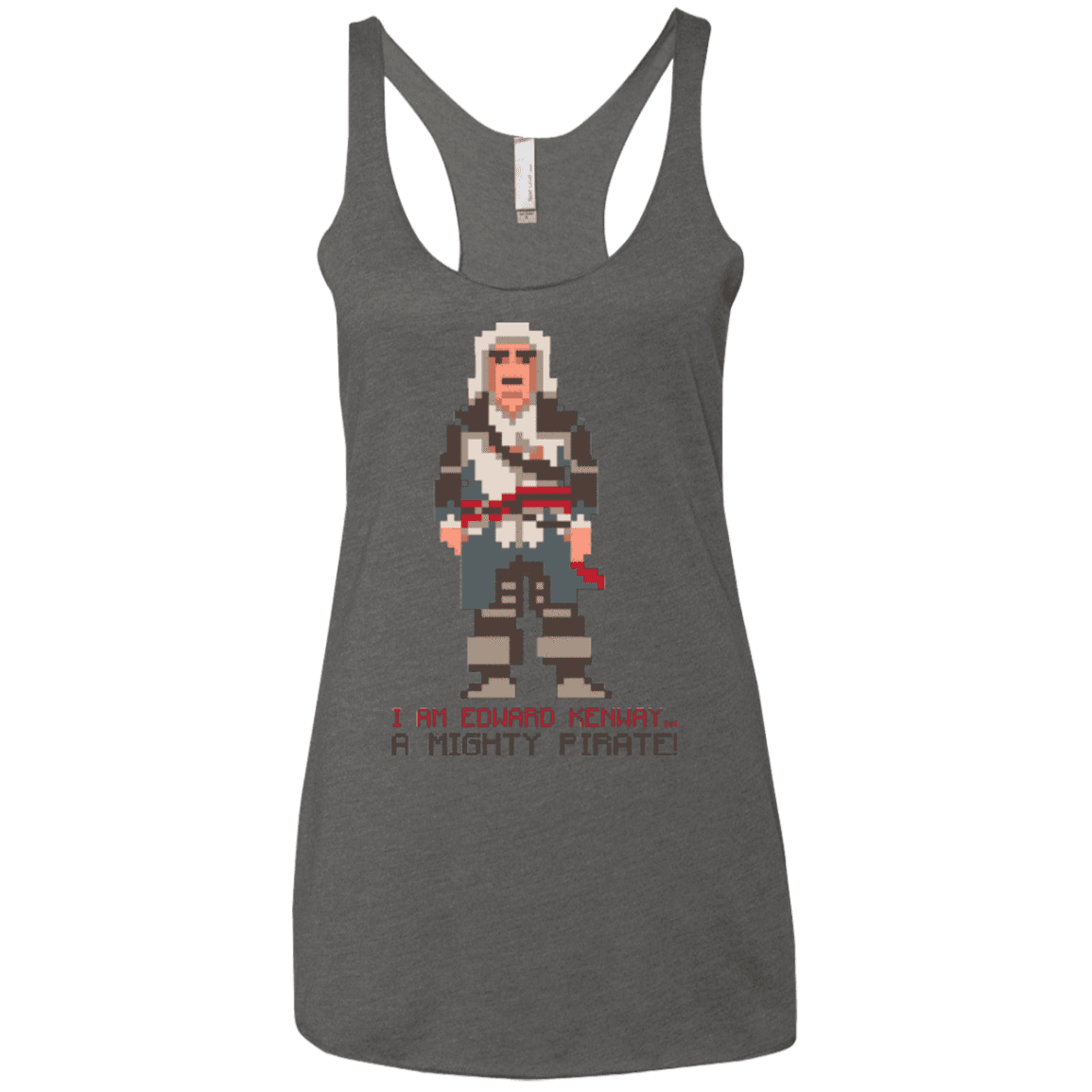 T-Shirts Premium Heather / X-Small A Mighty Pirate Women's Triblend Racerback Tank