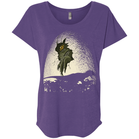 T-Shirts Purple Rush / X-Small A Nightmare is Born Triblend Dolman Sleeve