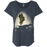 T-Shirts Vintage Navy / X-Small A Nightmare is Born Triblend Dolman Sleeve