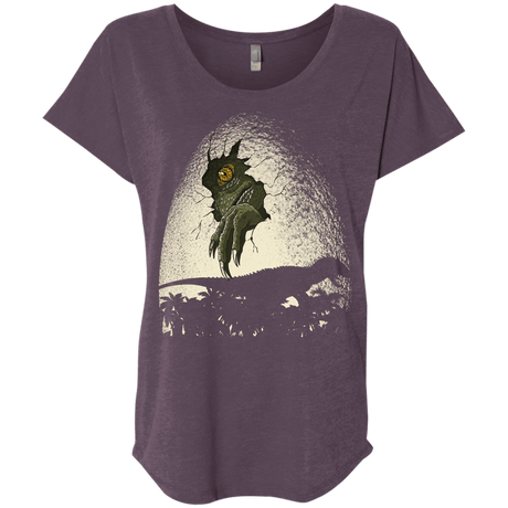 T-Shirts Vintage Purple / X-Small A Nightmare is Born Triblend Dolman Sleeve