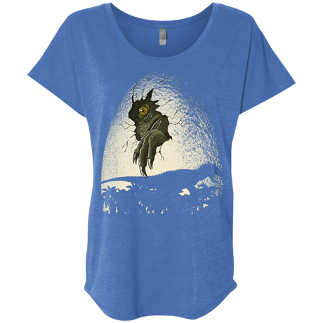 T-Shirts Vintage Royal / X-Small A Nightmare is Born Triblend Dolman Sleeve