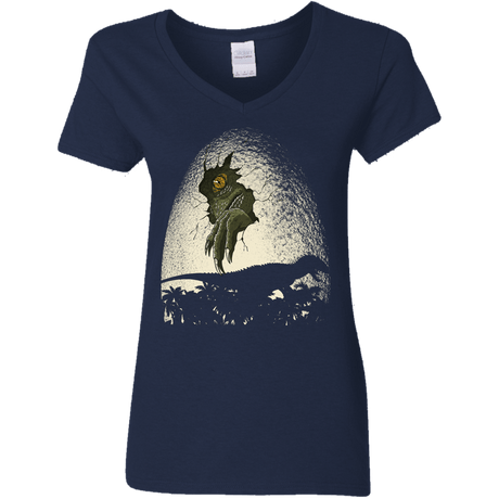 T-Shirts Navy / S A Nightmare is Born Women's V-Neck T-Shirt