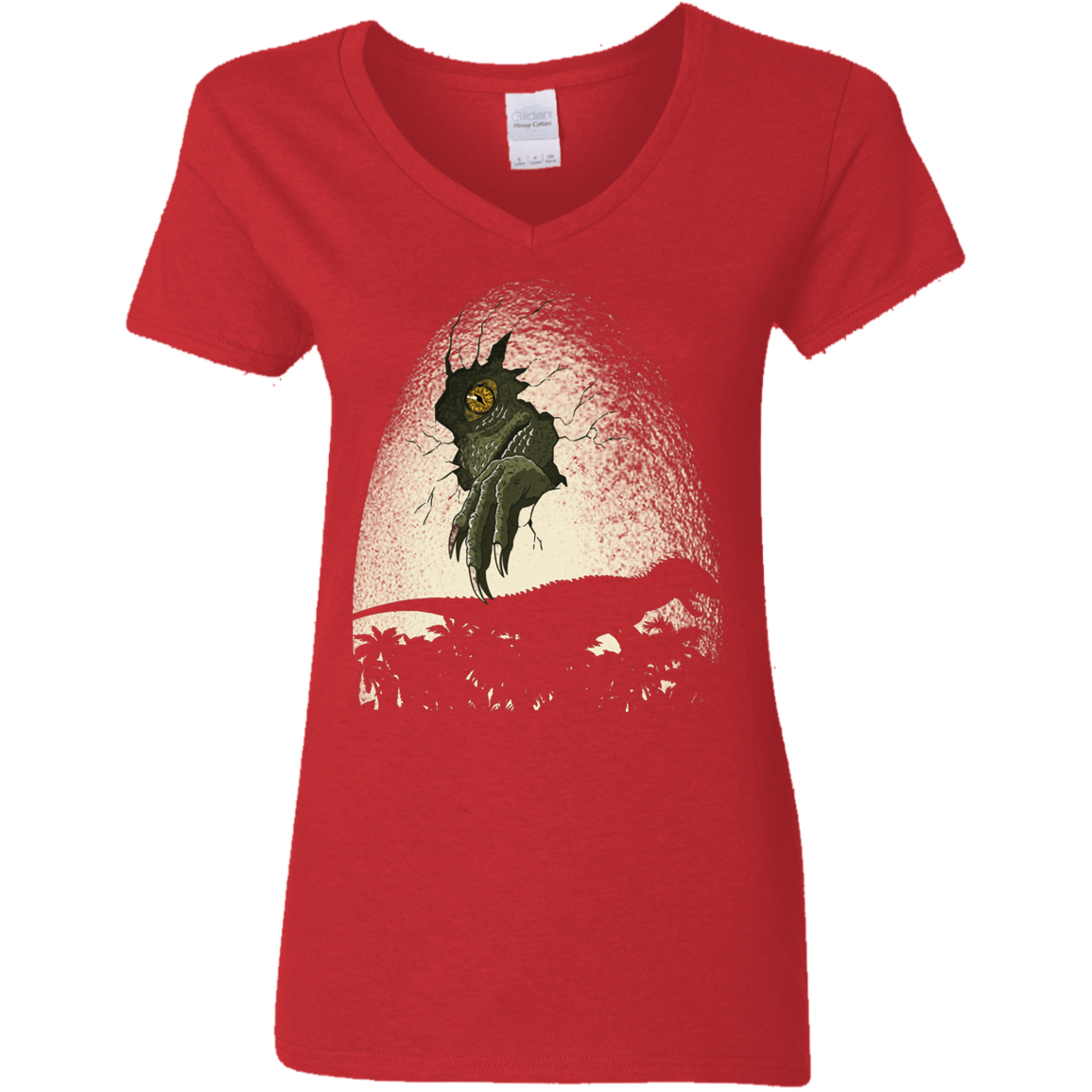 T-Shirts Red / S A Nightmare is Born Women's V-Neck T-Shirt