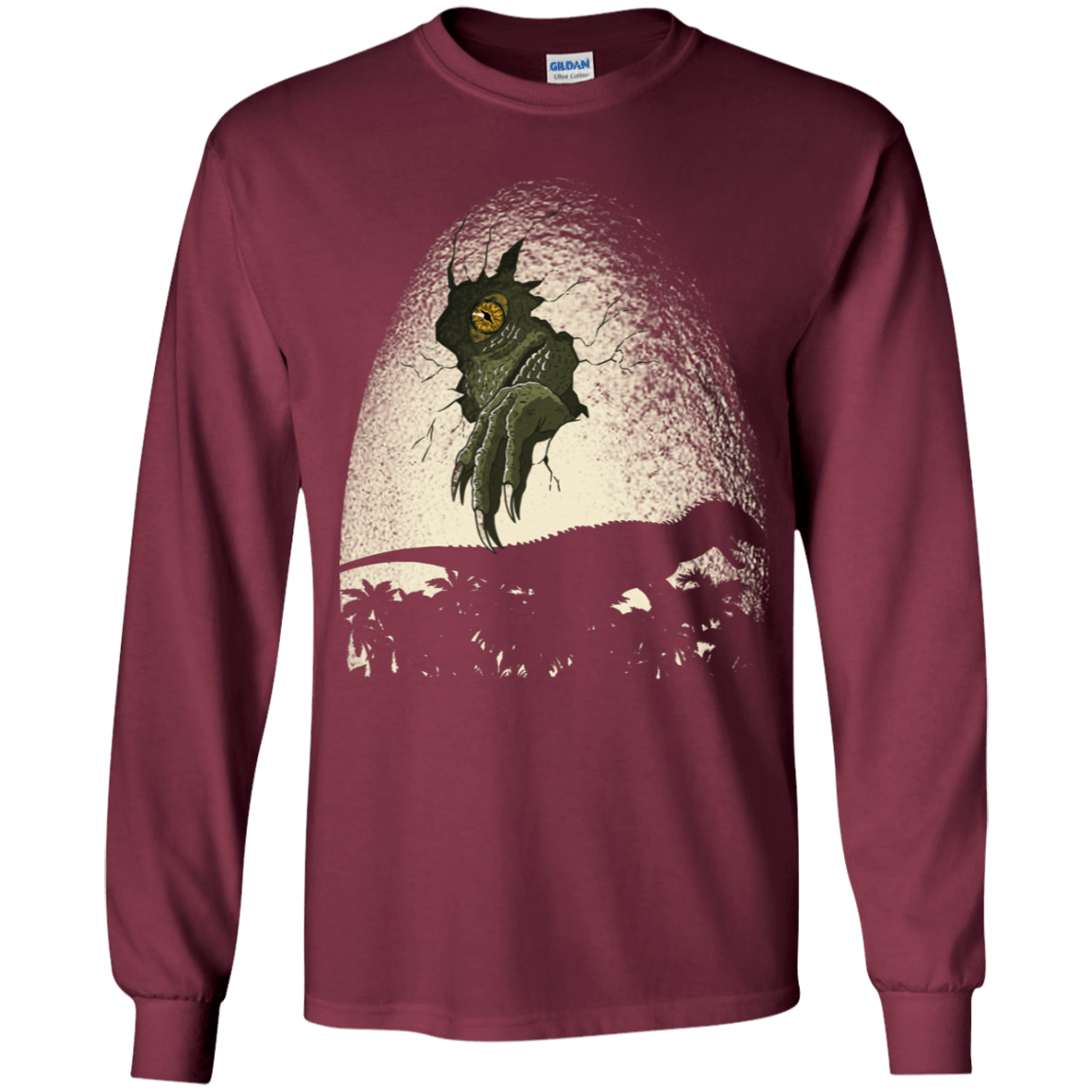 T-Shirts Maroon / YS A Nightmare is Born Youth Long Sleeve T-Shirt