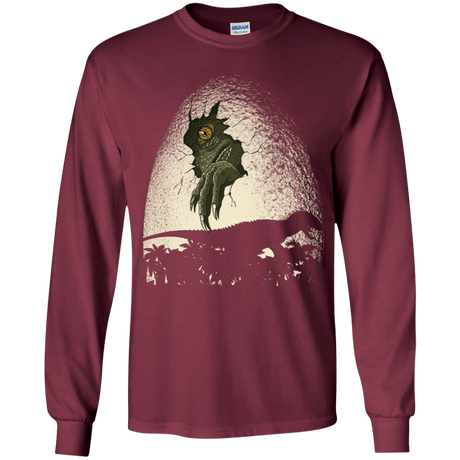 T-Shirts Maroon / YS A Nightmare is Born Youth Long Sleeve T-Shirt