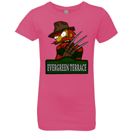 T-Shirts Hot Pink / YXS A Nightmare on Springfield Sin Tramas Girls Premium T-Shirt