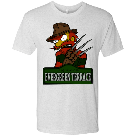 T-Shirts Heather White / Small A Nightmare on Springfield Sin Tramas Men's Triblend T-Shirt