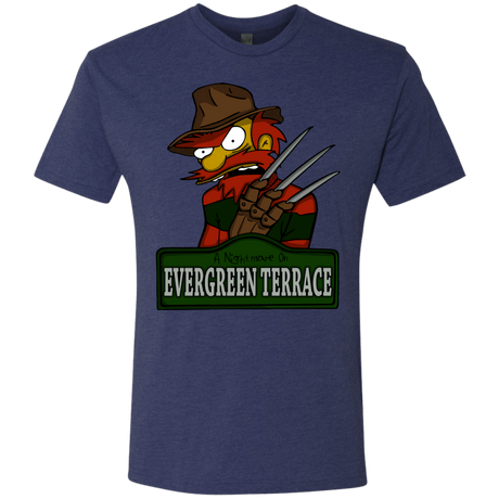 T-Shirts Vintage Navy / Small A Nightmare on Springfield Sin Tramas Men's Triblend T-Shirt
