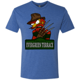 T-Shirts Vintage Royal / Small A Nightmare on Springfield Sin Tramas Men's Triblend T-Shirt