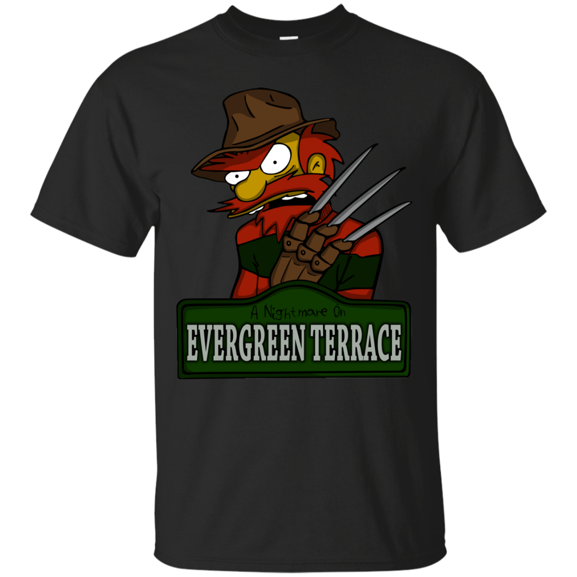 T-Shirts Black / Small A Nightmare on Springfield Sin Tramas T-Shirt