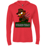 T-Shirts Vintage Red / X-Small A Nightmare on Springfield Sin Tramas Triblend Long Sleeve Hoodie Tee