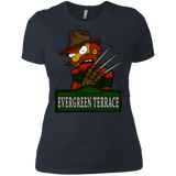 T-Shirts Indigo / X-Small A Nightmare on Springfield Sin Tramas Women's Premium T-Shirt