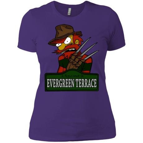 T-Shirts Purple / X-Small A Nightmare on Springfield Sin Tramas Women's Premium T-Shirt