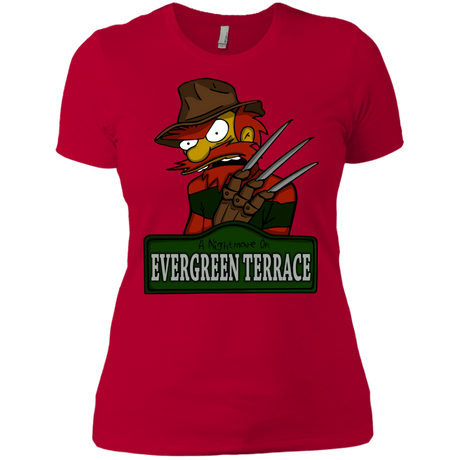 T-Shirts Red / X-Small A Nightmare on Springfield Sin Tramas Women's Premium T-Shirt