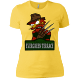 T-Shirts Vibrant Yellow / X-Small A Nightmare on Springfield Sin Tramas Women's Premium T-Shirt