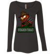 T-Shirts Vintage Black / Small A Nightmare on Springfield Sin Tramas Women's Triblend Long Sleeve Shirt