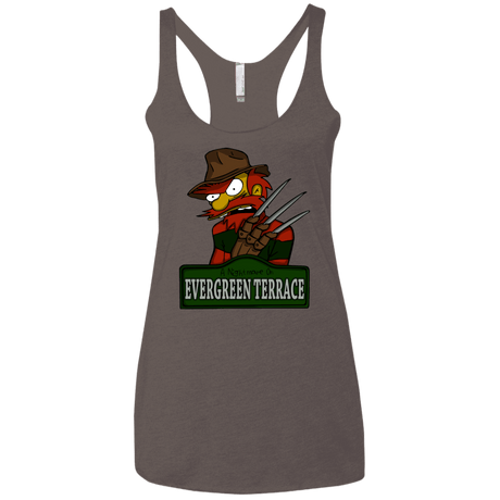 T-Shirts Macchiato / X-Small A Nightmare on Springfield Sin Tramas Women's Triblend Racerback Tank
