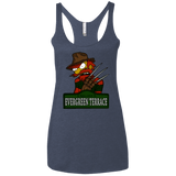 T-Shirts Vintage Navy / X-Small A Nightmare on Springfield Sin Tramas Women's Triblend Racerback Tank