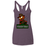 T-Shirts Vintage Purple / X-Small A Nightmare on Springfield Sin Tramas Women's Triblend Racerback Tank