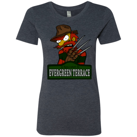 T-Shirts Vintage Navy / Small A Nightmare on Springfield Sin Tramas Women's Triblend T-Shirt