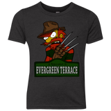 T-Shirts Vintage Black / YXS A Nightmare on Springfield Sin Tramas Youth Triblend T-Shirt