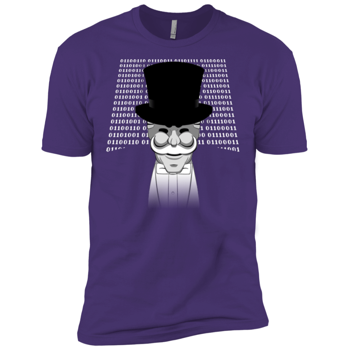 T-Shirts Purple / X-Small A One Or A Zero Men's Premium T-Shirt