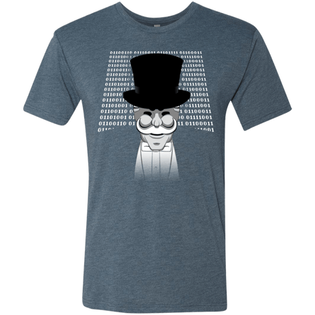 T-Shirts Indigo / Small A One Or A Zero Men's Triblend T-Shirt