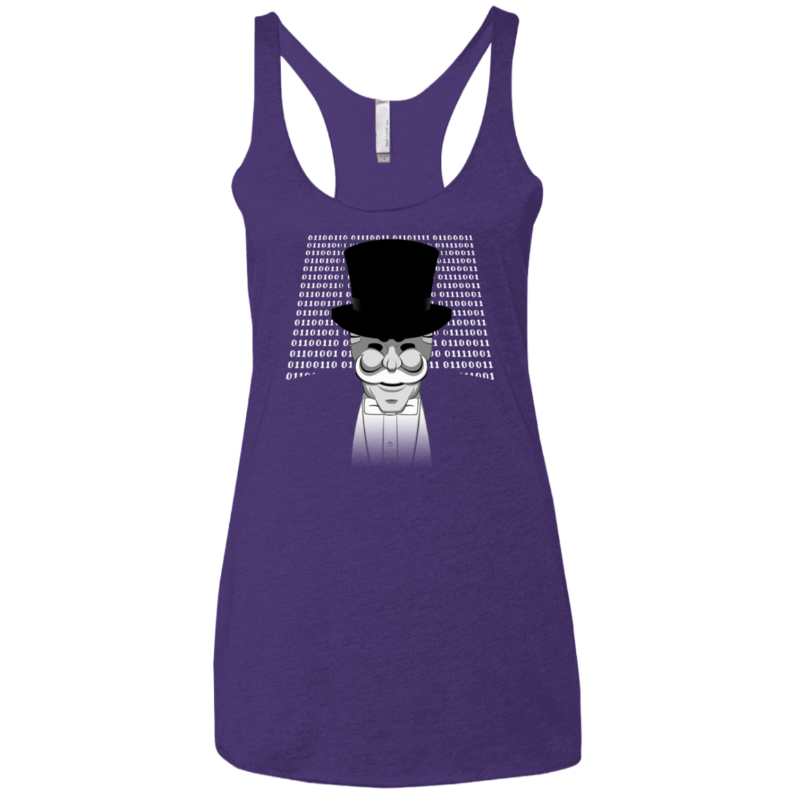 T-Shirts Purple / X-Small A One Or A Zero Women's Triblend Racerback Tank