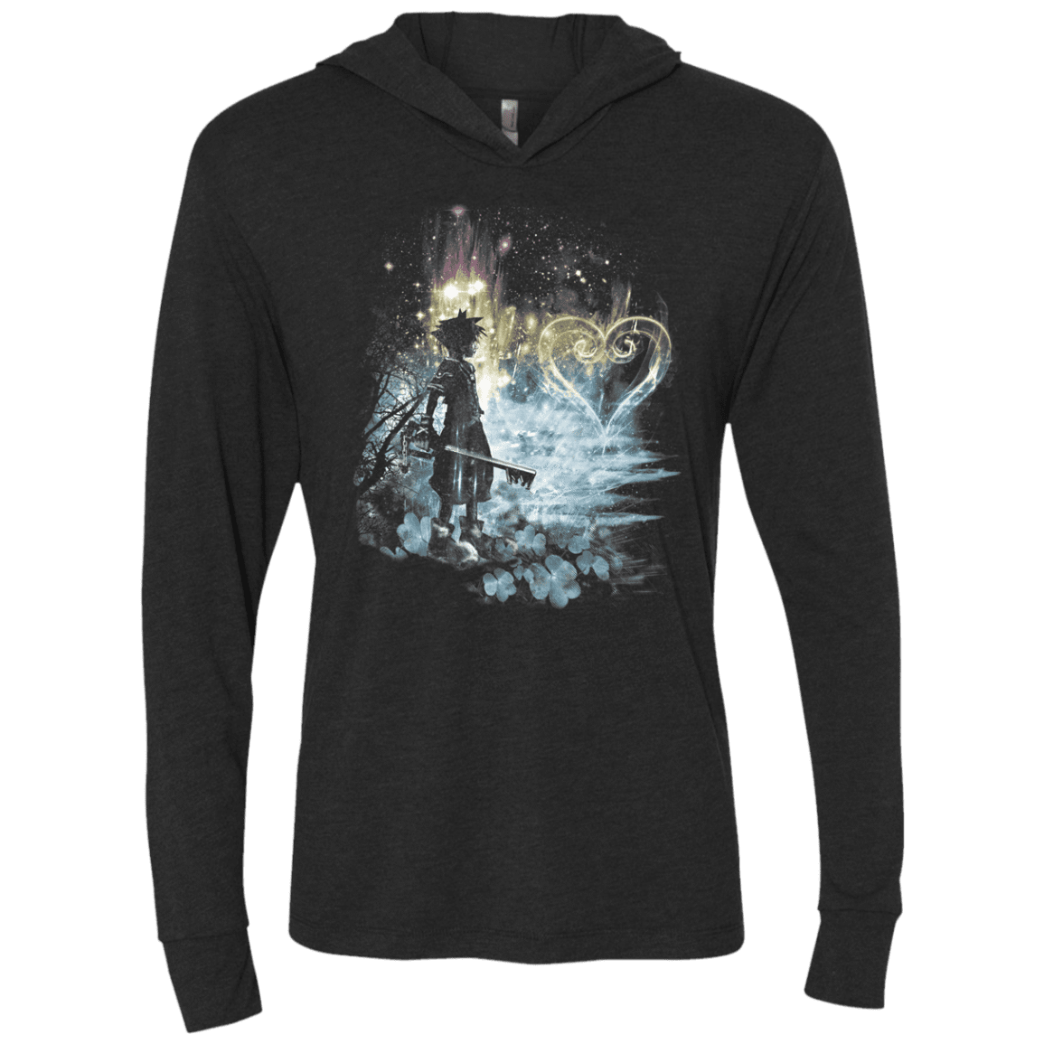 T-Shirts Vintage Black / X-Small A Path to the Heart Triblend Long Sleeve Hoodie Tee